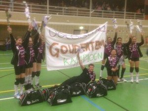 VoCASA volleybal Nijmegen Meisjes C1 2014-2015 kampioen
