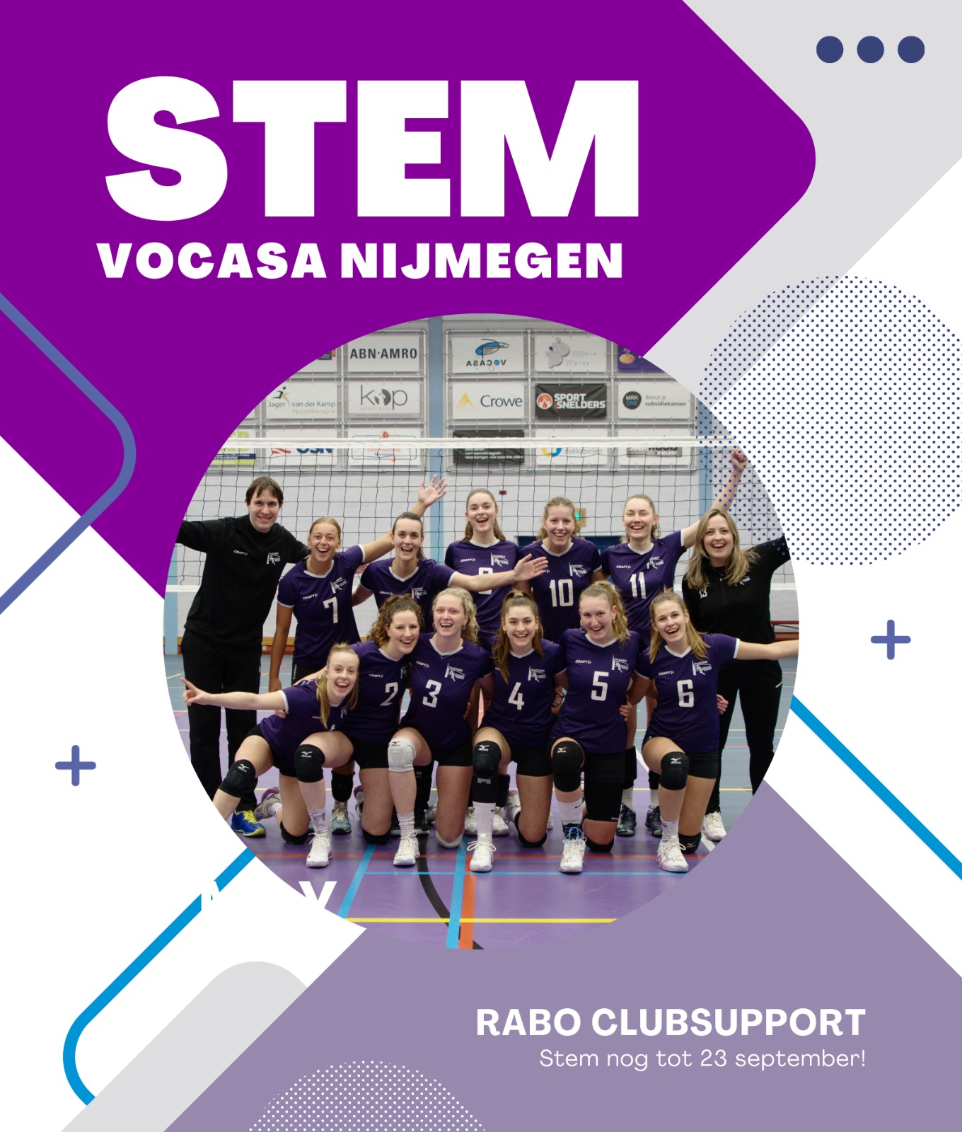 Stem VoCASA bij RABO Clubsupport
