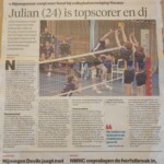 Gelderlander. maandag 13 okt 2025: Julian topscoorder en DJ